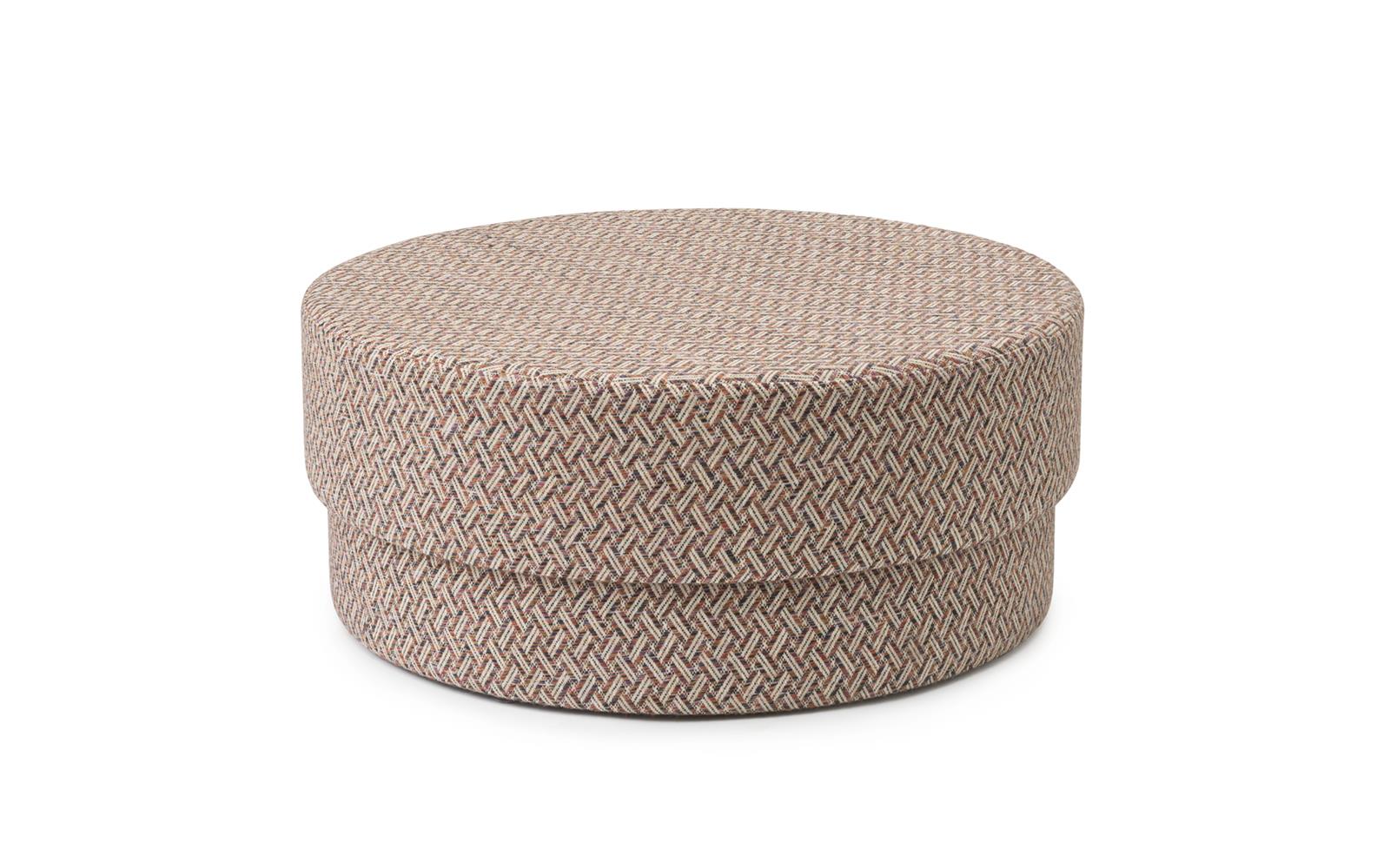 Footstool Small Stool //Bruer pale Blue ribbed British Made Pouffe